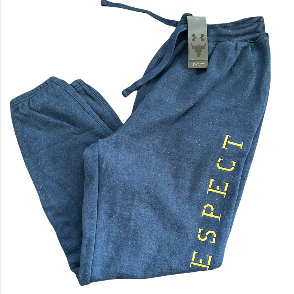 Men’s Under Armour Project Rock Fleece Sweat Pants size L. NWT